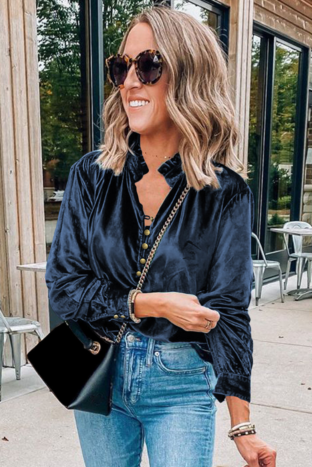 The Vienna Velvet Blouse