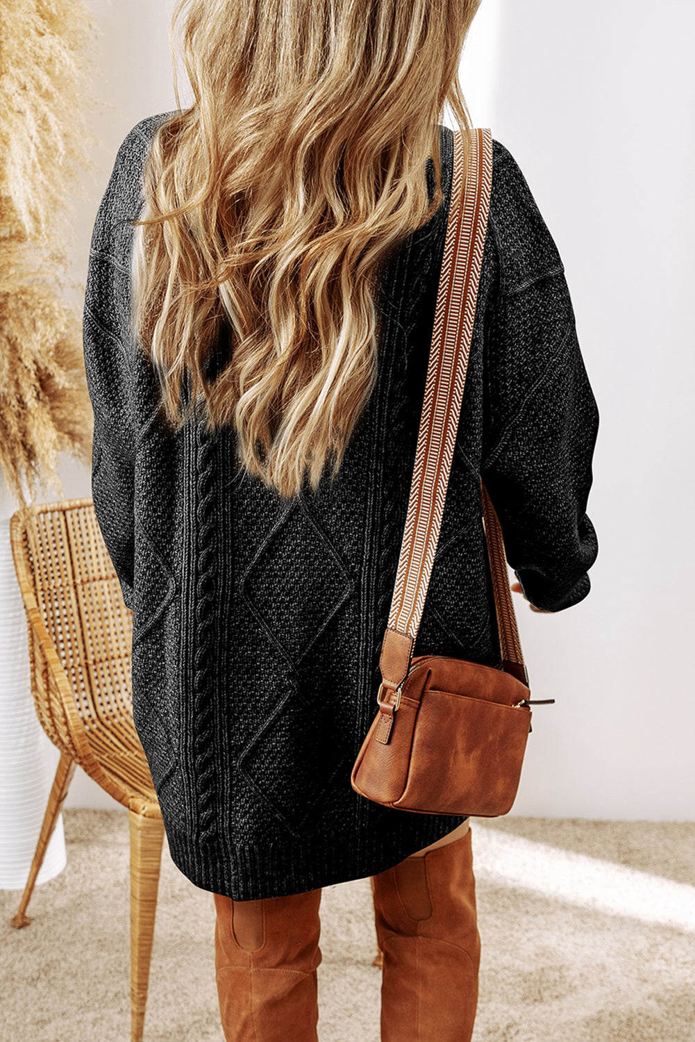 The Harper Cable-Knit Sweater Dress