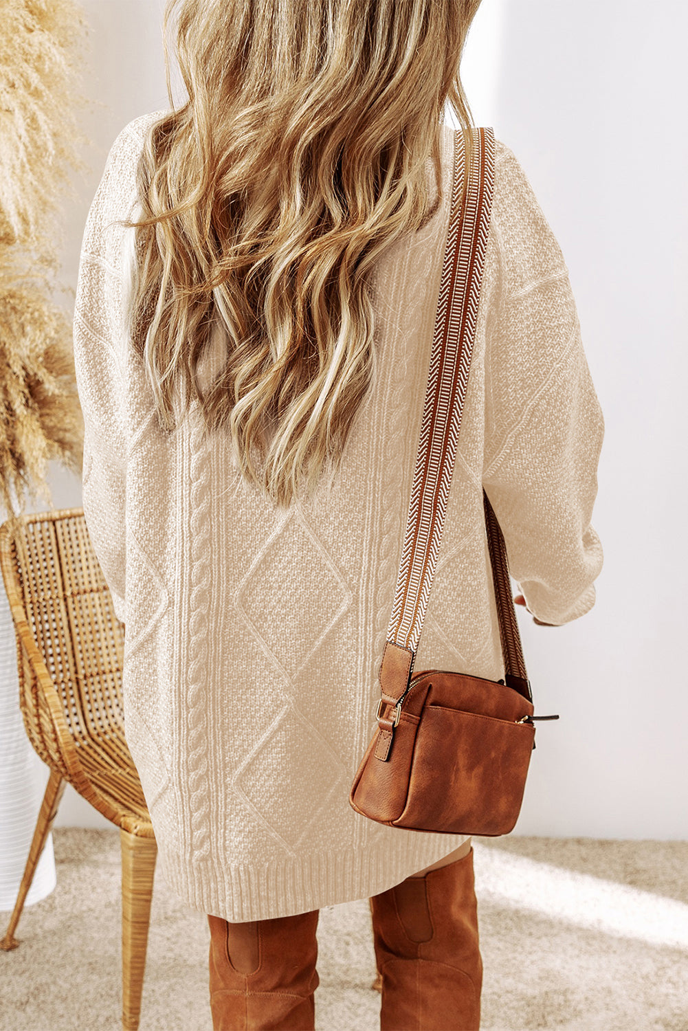 The Harper Cable-Knit Sweater Dress