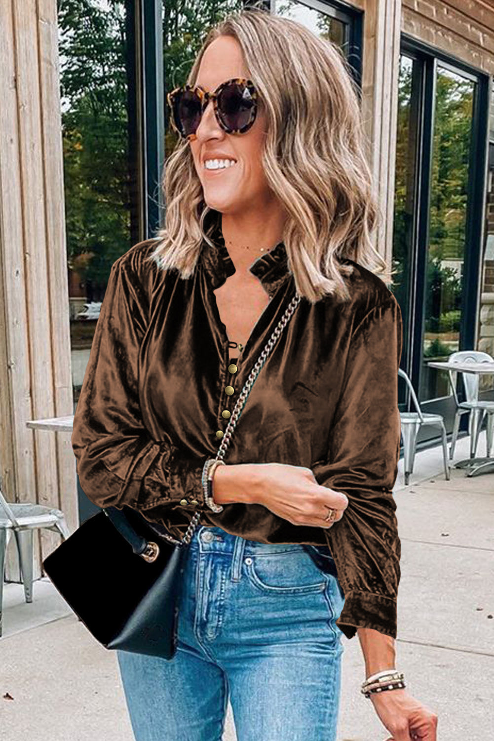 The Vienna Velvet Blouse
