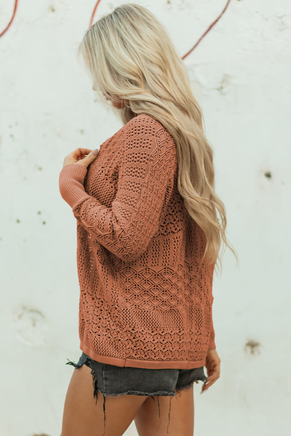 The Sienna Open-Knit Cardigan