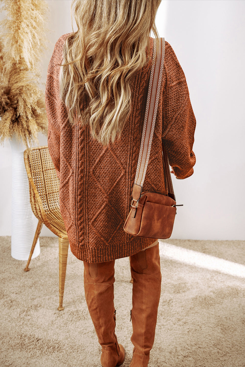 The Harper Cable-Knit Sweater Dress