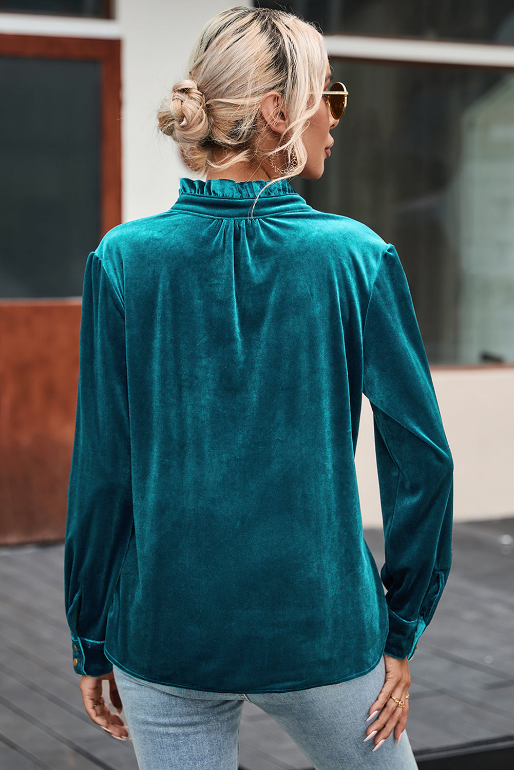 The Vienna Velvet Blouse