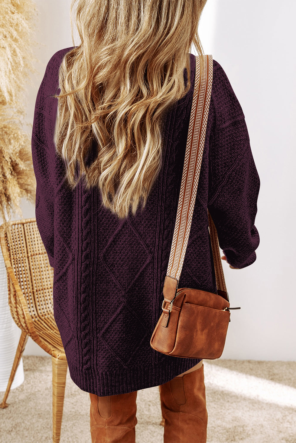 The Harper Cable-Knit Sweater Dress