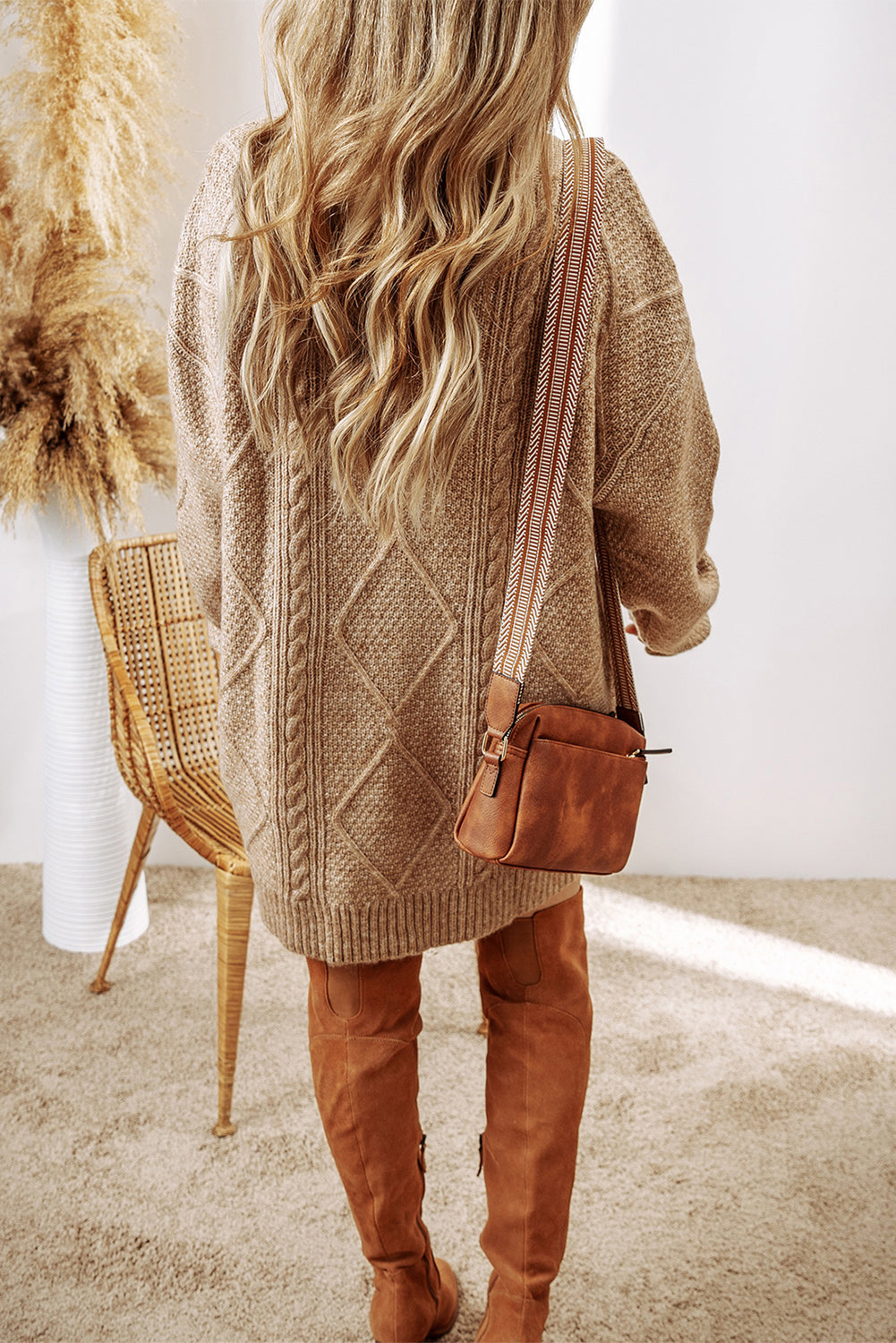 The Harper Cable-Knit Sweater Dress