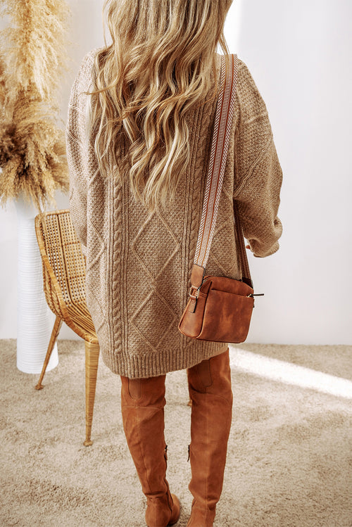The Harper Cable-Knit Sweater Dress